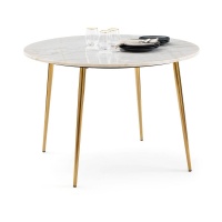 Стол Из мрамора круглый на 4 персоны Luxore 4 персоны белый LA REDOUTE INTERIEURS  фото, kupilegko.ru